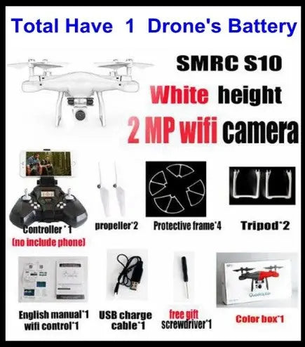 Sales Promotion WiFi 2MP Camera With S10 SMRC FPV Quadcopter Drone Helicopter UAV Micro Remote Control Toy RACER KIT Aircraft G8Central.com
