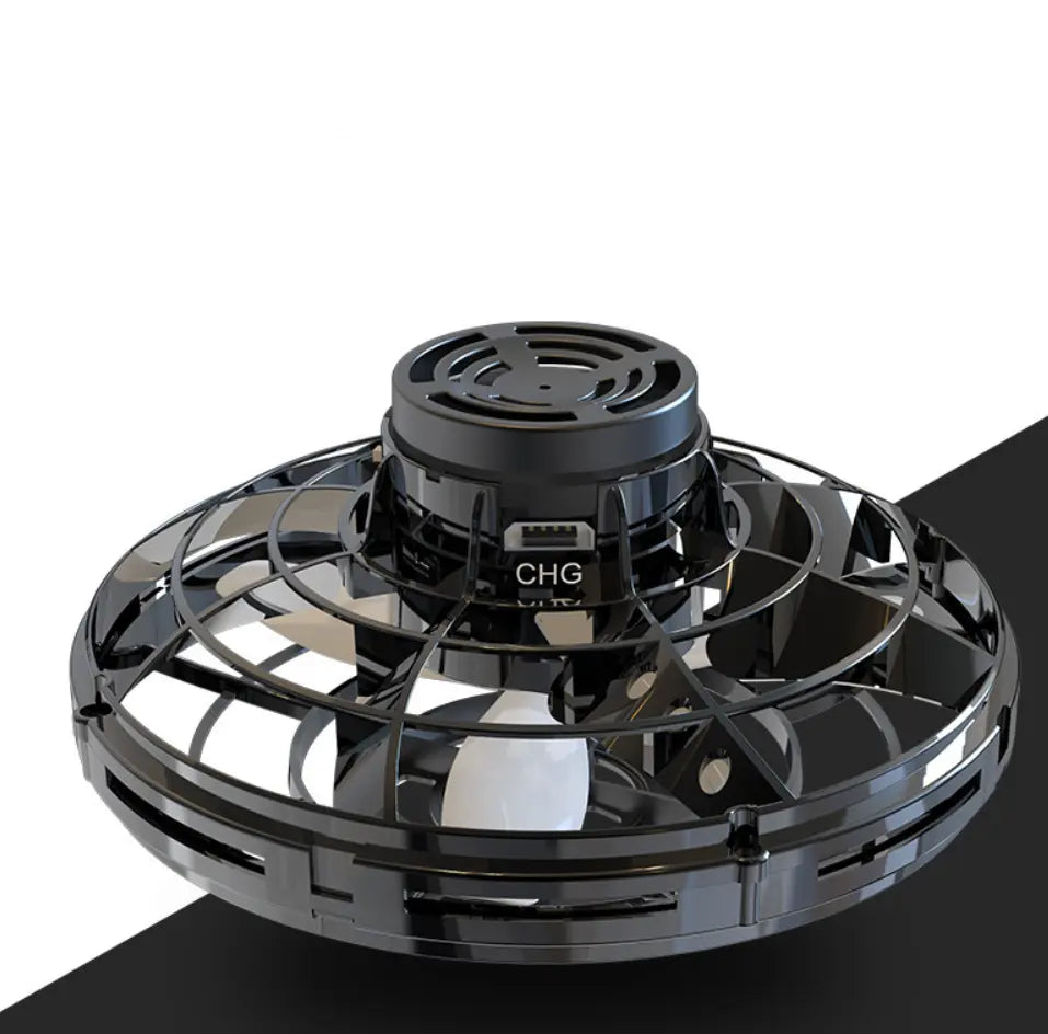 Mini Fingertip Gyro Interactive Decompression Toy Drone LED UFO Type Flying Helicopter Spinner Toy Kids G8Central.com