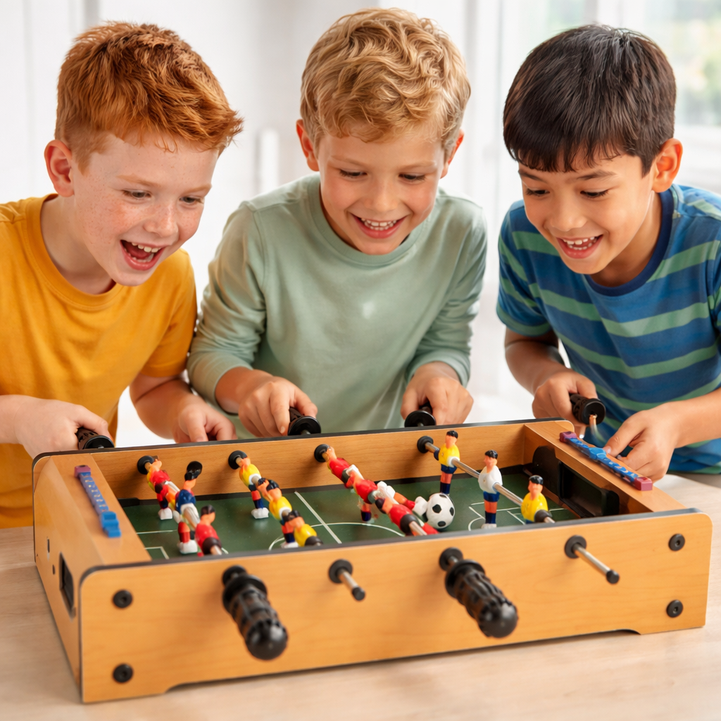 20″ Mini Tabletop Foosball Game – Portable Soccer Table Game for Kids & Adults
