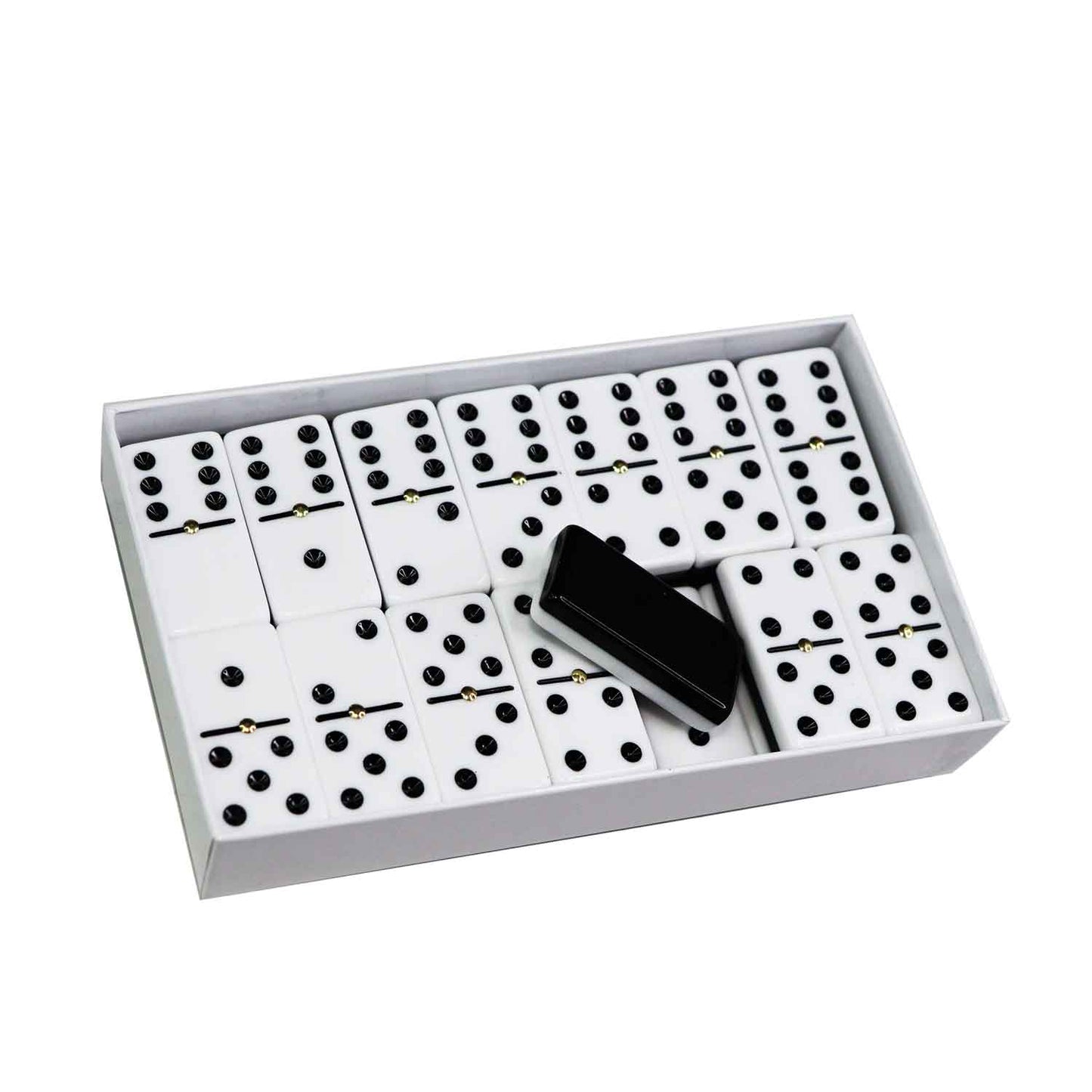 ACRYLIC Dominoes Set Premium Double Six with Spinners