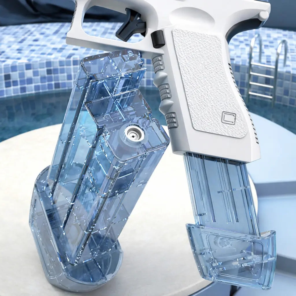 Electric Automatic Water Blaster Toy for Kids – Rechargeable Pool & Beach Summer Splash Toy (Blue & Pink) G8Central.com