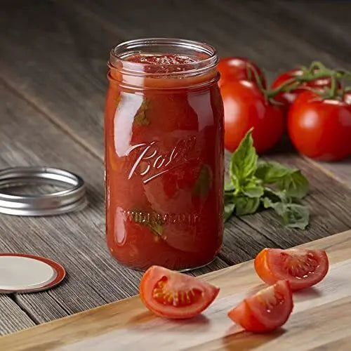 Wide Mouth Mason Jars 32 ounces with Airtight Lids & Bands | 4-Pack G8Central.com