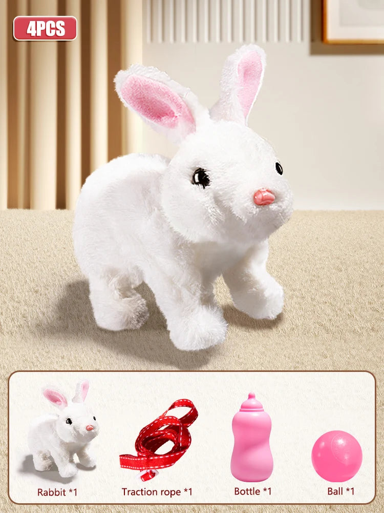 π°πΆ Walking Rabbit Plush Toy β Interactive Moving & Sound Bunny That Dances | Educational Crawling Toy for Kids 3+
