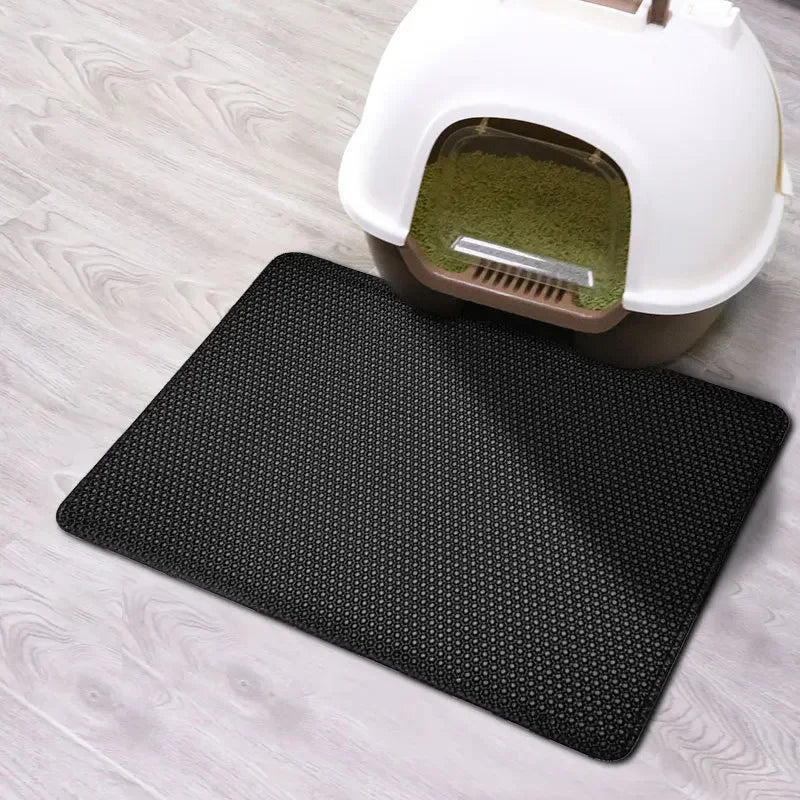 π±π§Ό Double Layer Waterproof Cat Litter Mat β Non-Slip & Washable