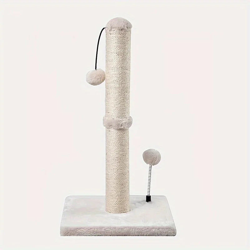 πΎπ³ 34-Inch High Premium Sisal Cat Scratching Post with Hanging Ball