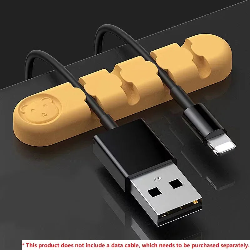 🎀🔌 Cute Cable Holder Desk Organizer – Cord Protector