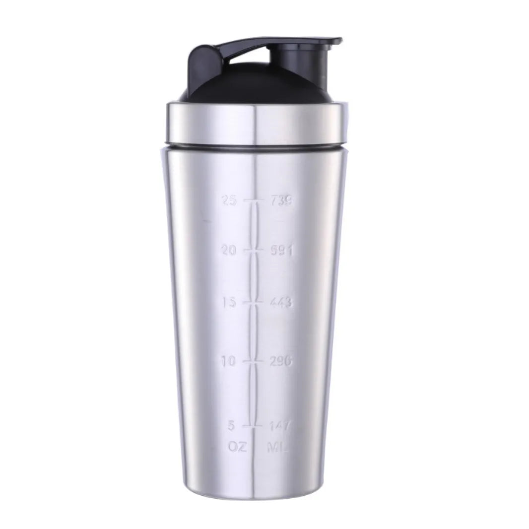 🥤🛡️ Stainless Steel Protein Shaker Cup – Portable Fitness Sports Mug