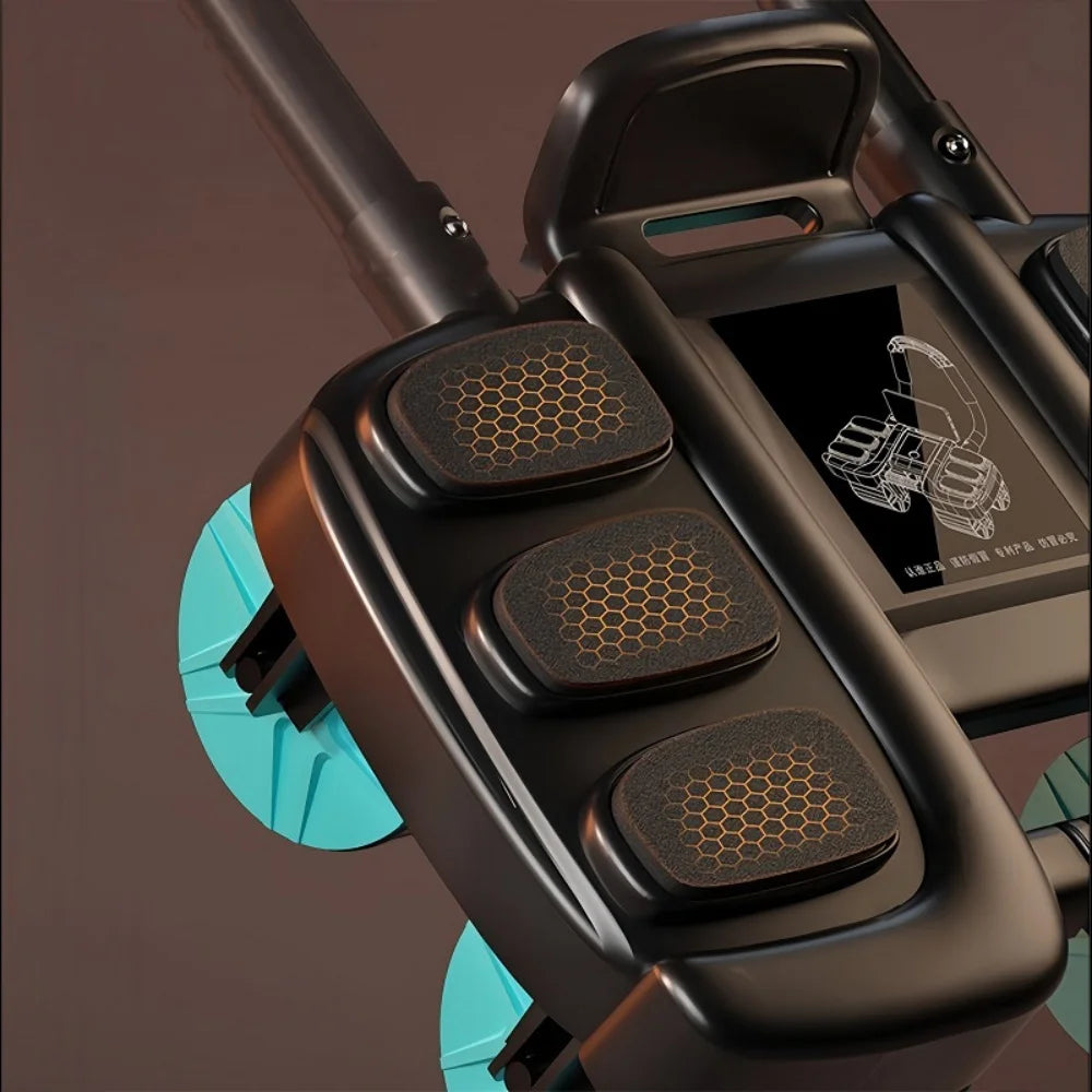 Abdominal Wheel Exerciser with 6-Wheel Support