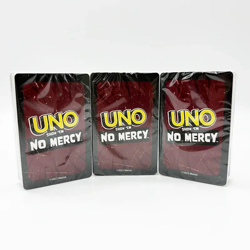 NEW Uno No mercy Game Board Games 2025 UNO Cards Table Family Party Entertainment UNO Games Card Toys Children Birthday Christmas