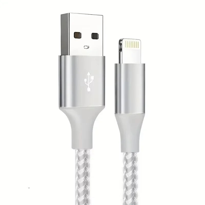 USB-A to Lightning Fast Charging Cable 1M / 2M / 3M – Nylon Braided