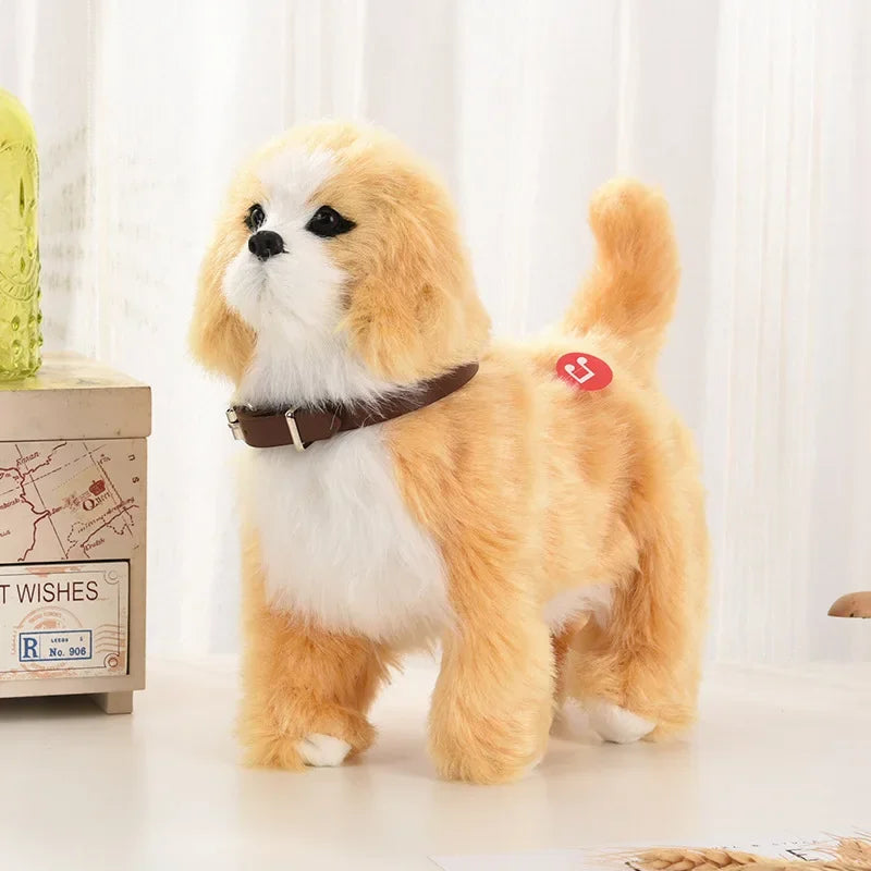 ๐ถ๐ค Robot Dog Toy โ Interactive Electronic Plush Puppy with Sound, Touch Control, Walking & Barking | Kids Gift