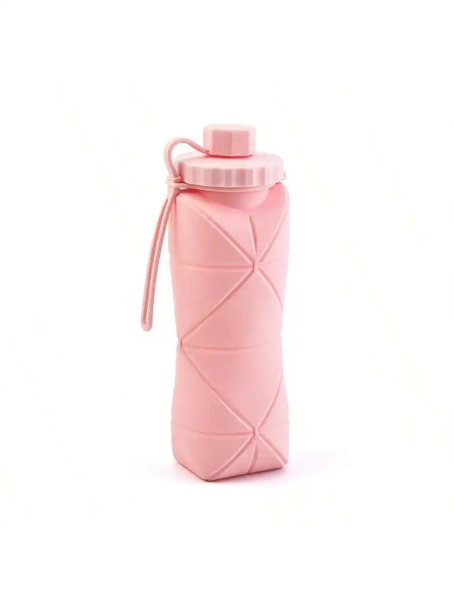 600ml Collapsible Silicone Water Bottle โ Portable Foldable Travel Cup ๐งโจ