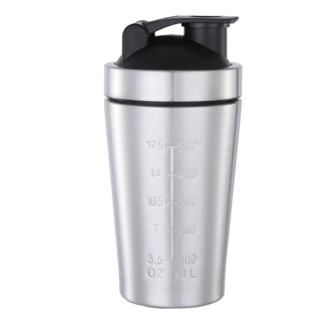 🥤🛡️ Stainless Steel Protein Shaker Cup – Portable Fitness Sports Mug