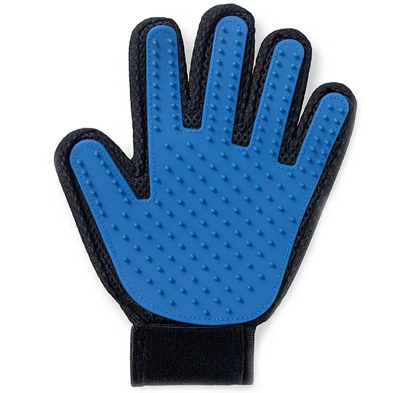 Silicone Pet Grooming Gloves – Hair Removal Brush for Dogs & Cats