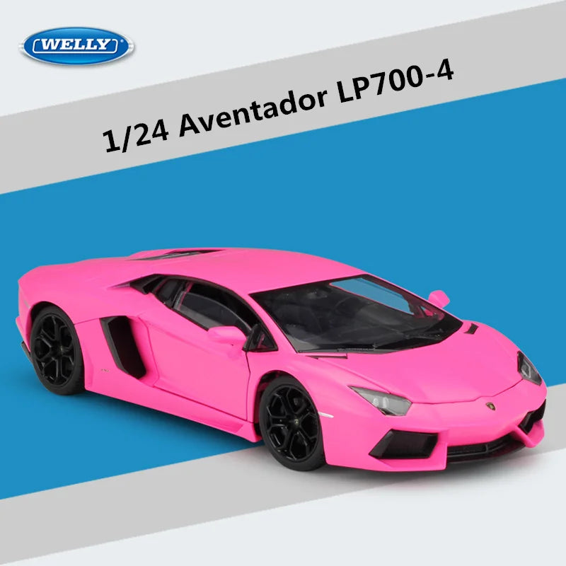 1:24 Lamborghini Aventador LP700-4 Alloy Sports Car Model Diecast Metal Racing Vehicles Car Model Simulation Kids Toy Gift