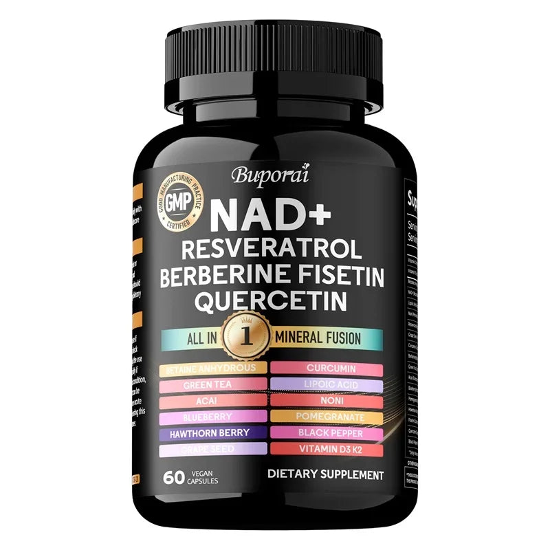 c, Berberine Fisetin-Cellular Health, Healthy Aging, Vitamin K2, Vitamin D3, One-stop Approach,1000mg