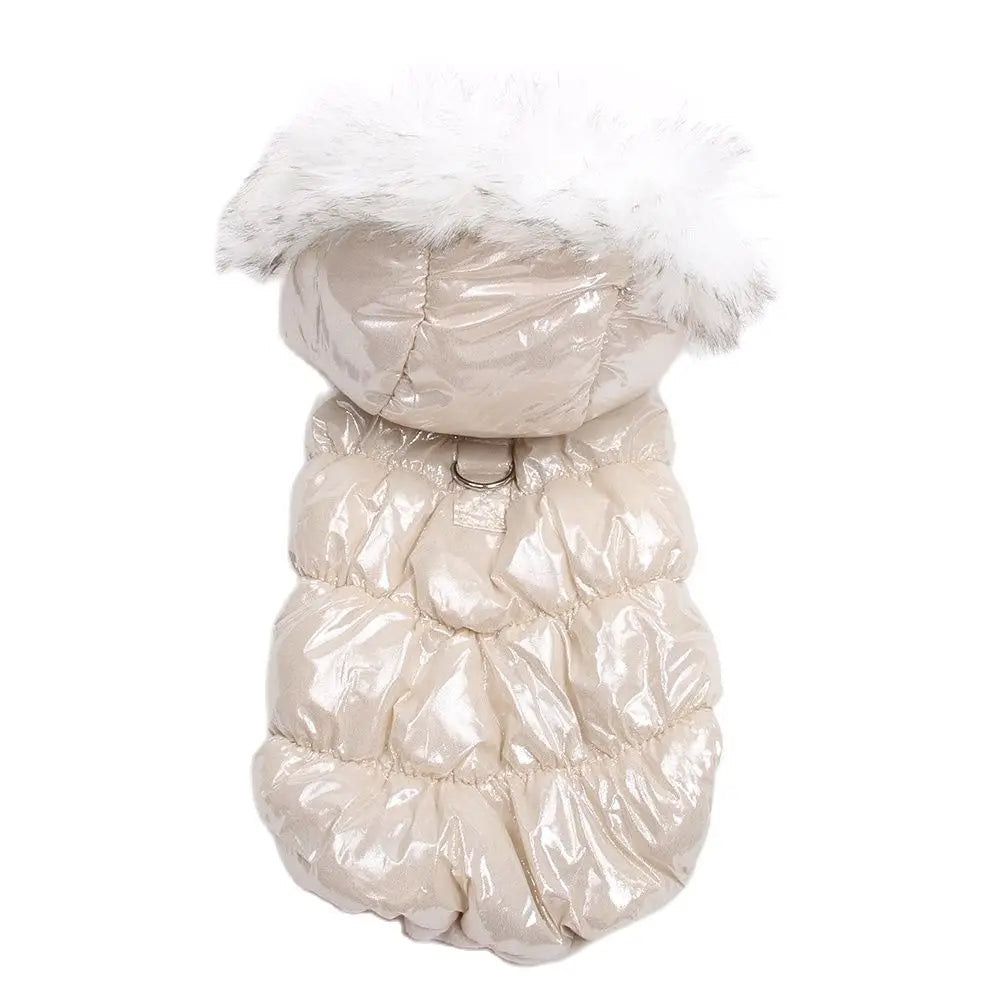 Dogs & Cats Warm Coat Jacket πΆπ± | Hoodie Dress with Leash Buckle β Winter Cozy Fleece