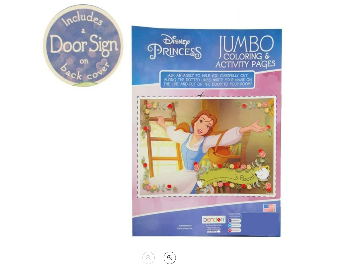 2PC Princesses Coloring Book Jumbo Activity Pad Books Kids Children Girls