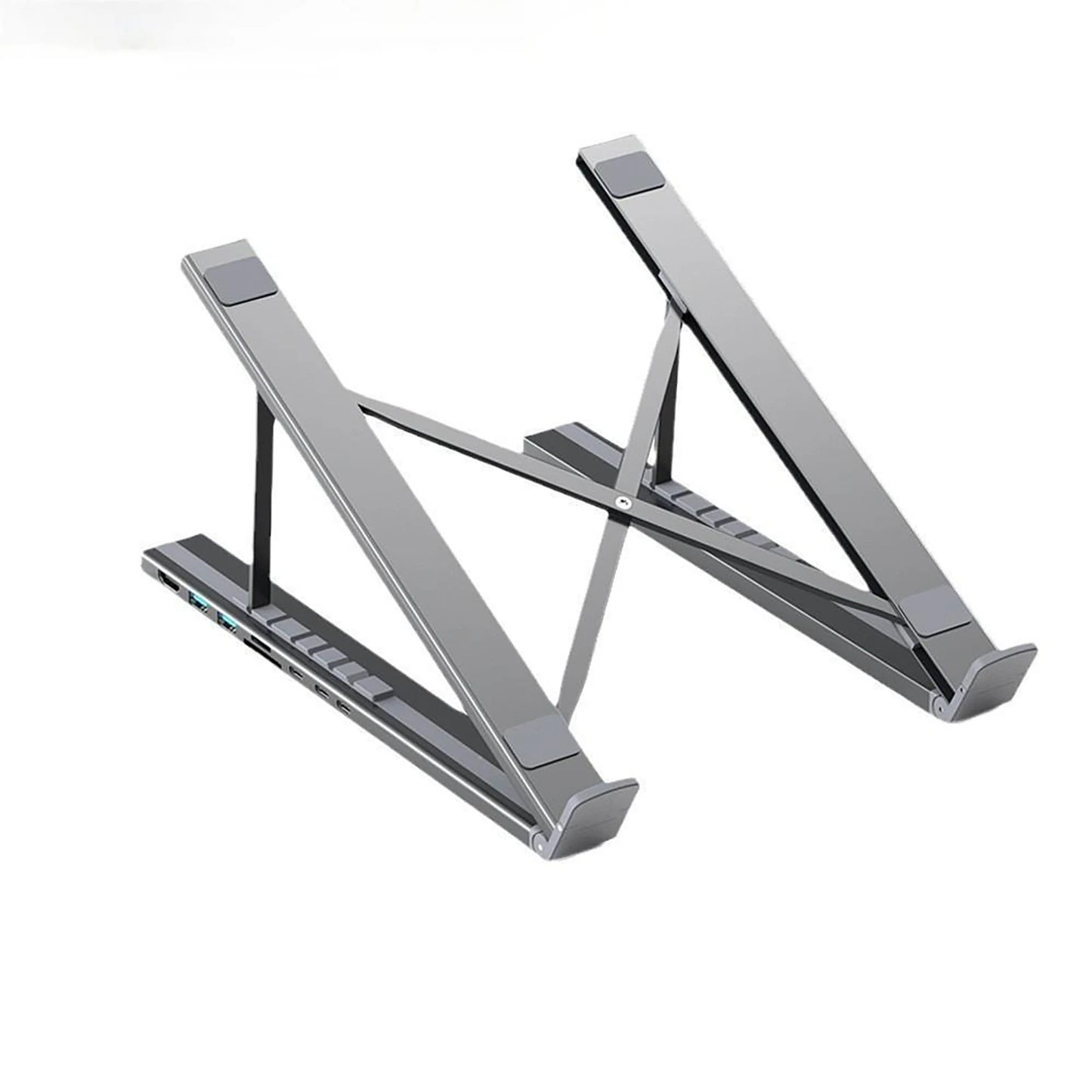 ๐ป๐ 8-in-1 Aluminum Laptop Stand Docking Station โ Type-C 4K Hub