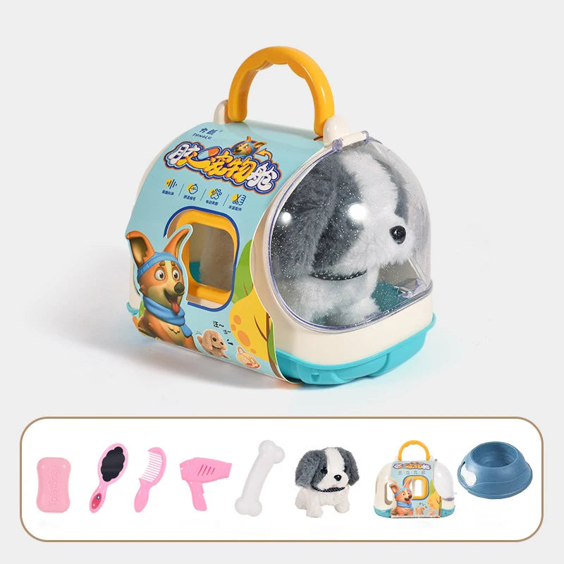 🐶🤖 Electronic Walking Dog Plush Toy – Interactive Vibrating & Moving Puppy Doll for Kids & Babies