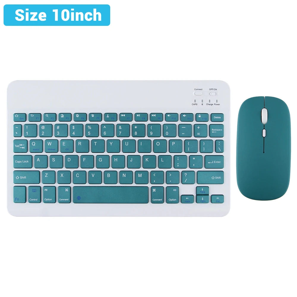 ⌨️🖱️ Mini Wireless Bluetooth Keyboard & Mouse Set – Portable for iPad & Android