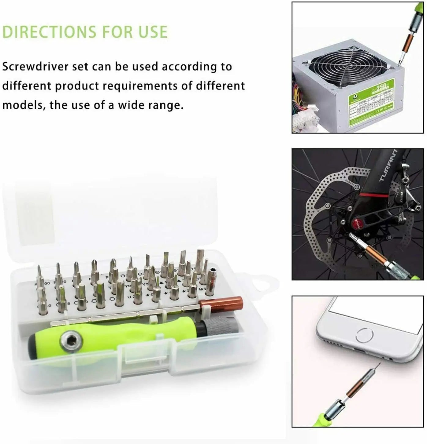 32 IN 1 Small Magnetic Screwdriver Set Torx Driver Professional Repair Tool Kit g8central.com