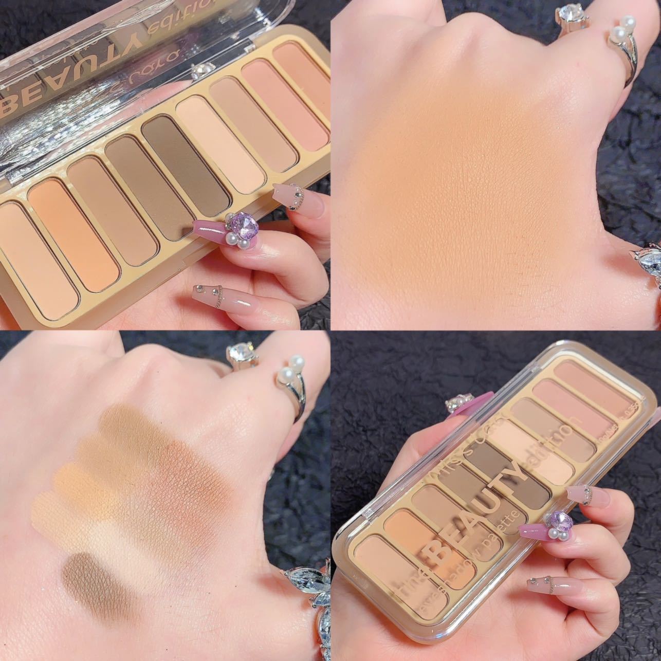 9 Color Daily Eyeshadow Palette – Natural Matte & Shimmer Eye Makeup ✨