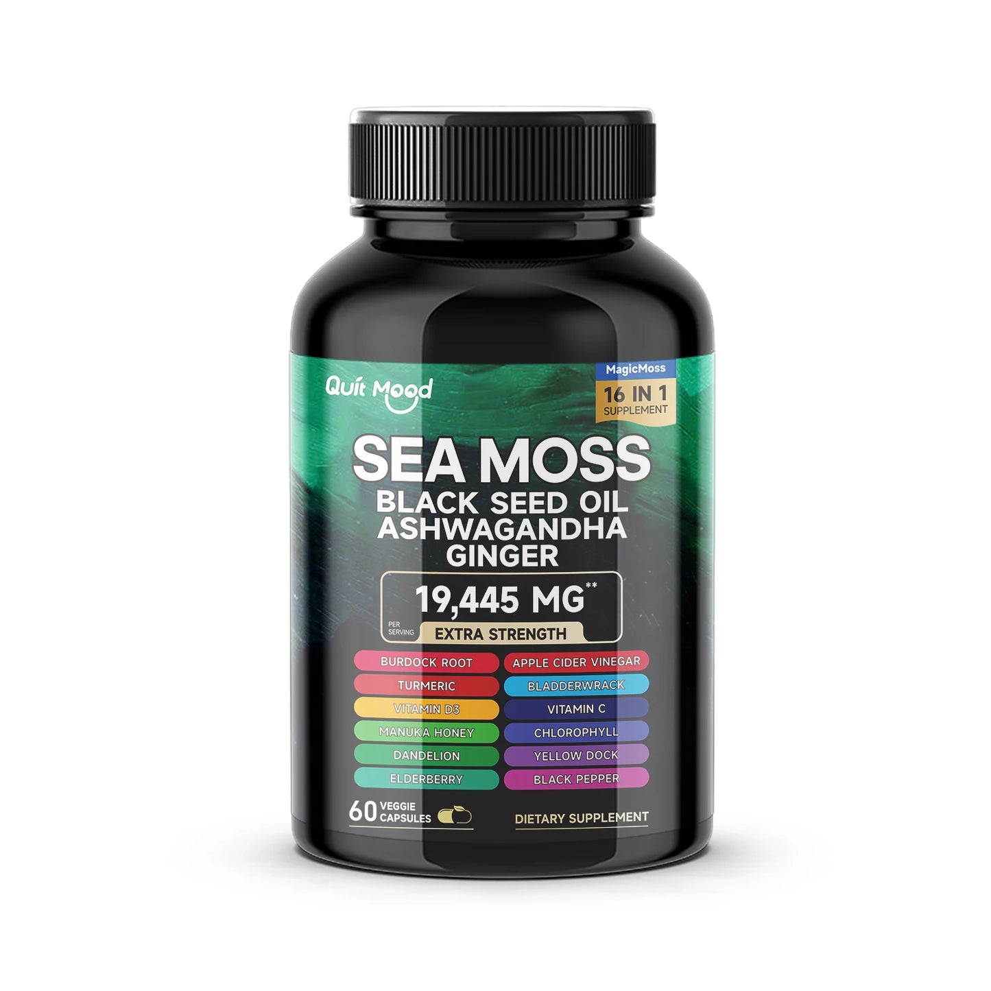 Wildcrafted Sea Moss liquid supplement mineral rich superfood for daily wellness support