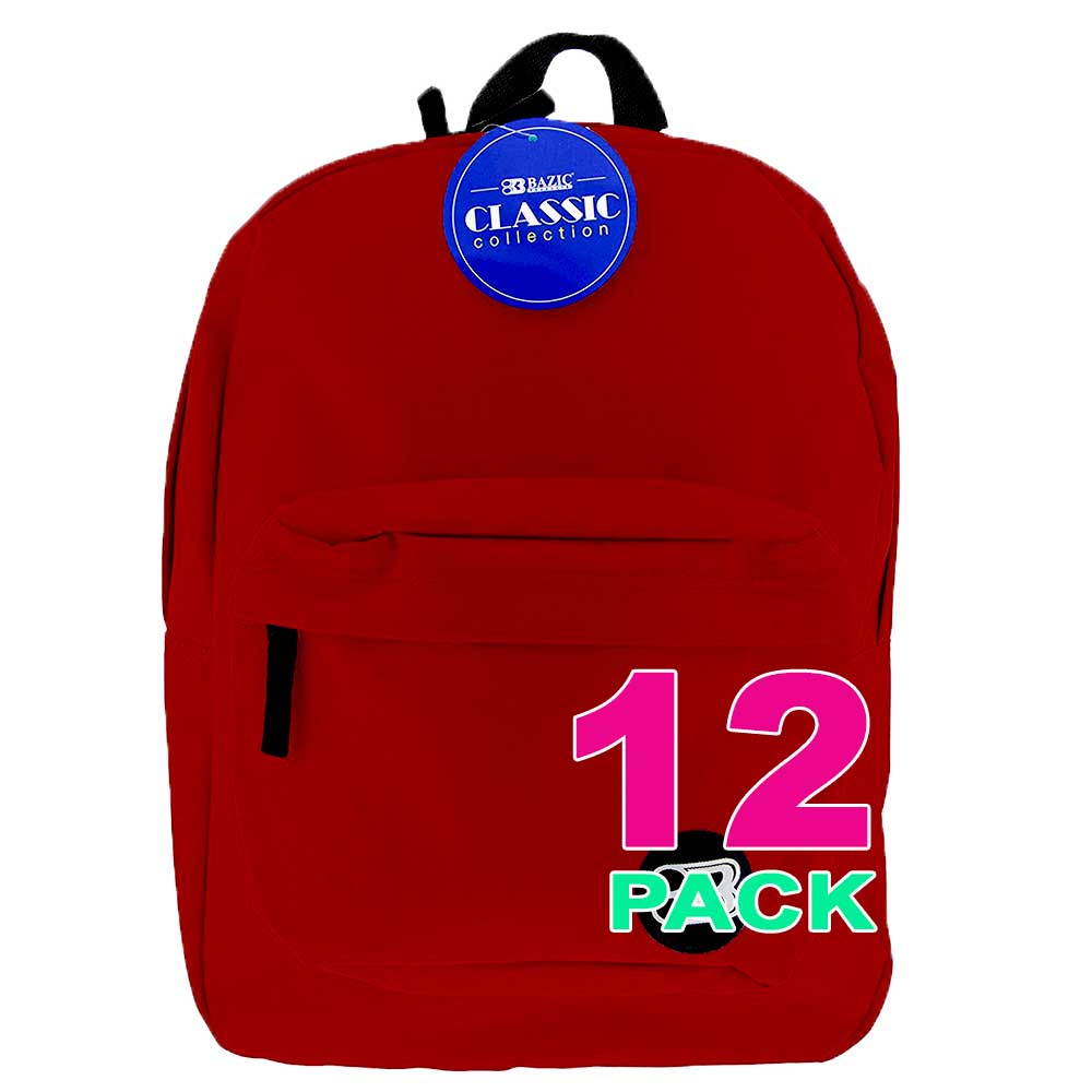Classic Backpack 17 Inch | Burgundy