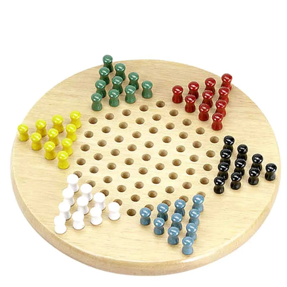 Standard Wooden Chinese Checkers G8Central