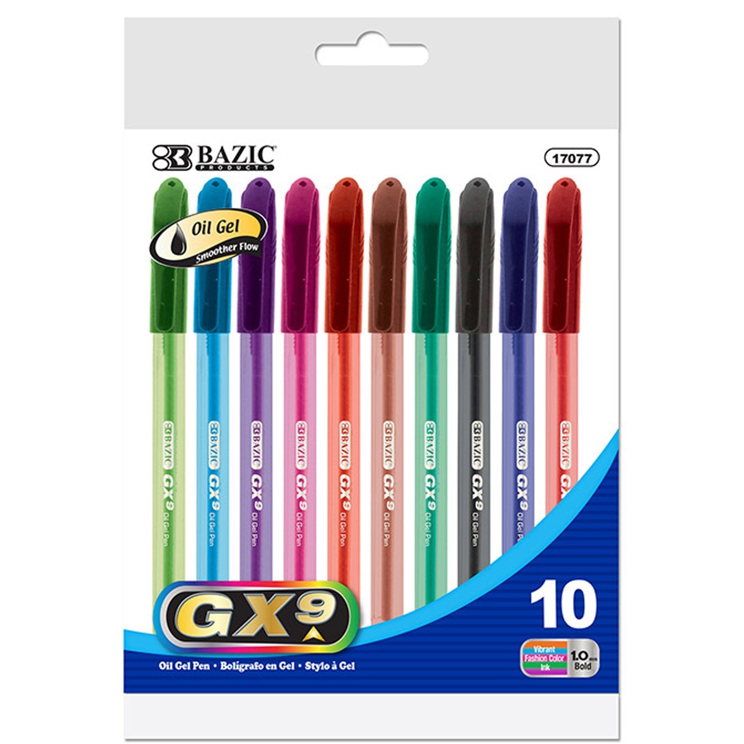 Colored Ink Pens - 10 count Assorted