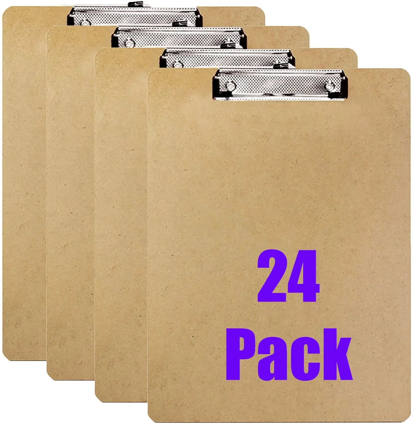 Clipboards Wood Hardboard Standard Size w/Low-Profile Clip, 12.5" x 9" G8Central