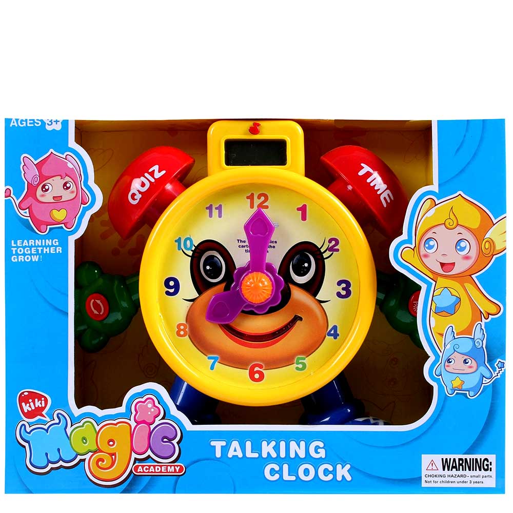 Electronic Learning Teach Time Clock Educational Toy For Kids