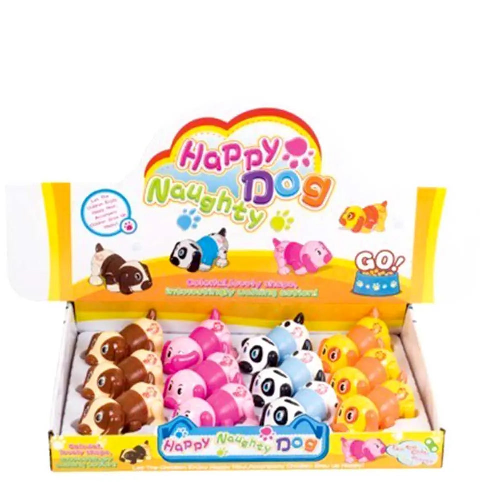Set Of 12 Wind Up Colorful Dogs G8Central
