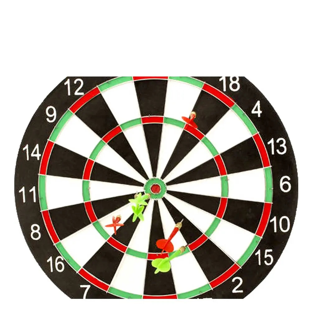 16.25" Dart Set with Double-Sided Board | Includes 6 Steel-Tip Darts 🏆 Fun & Competitive Play G8Central