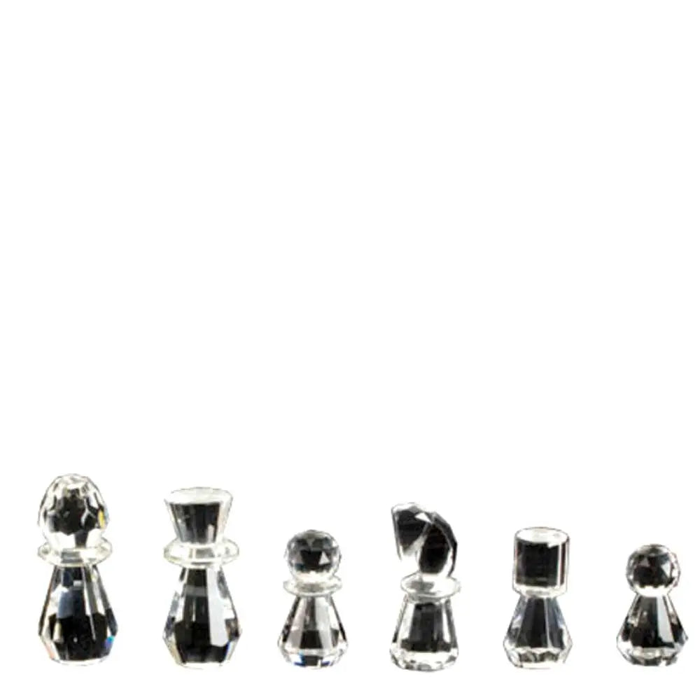 Crystal Chess Set 11.5x11.5 inches Glass Board G8Central