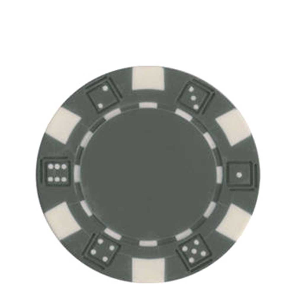 DICE Poker Chips 0.5 oz (14g) Heavyweight Clay Composite 50-Count