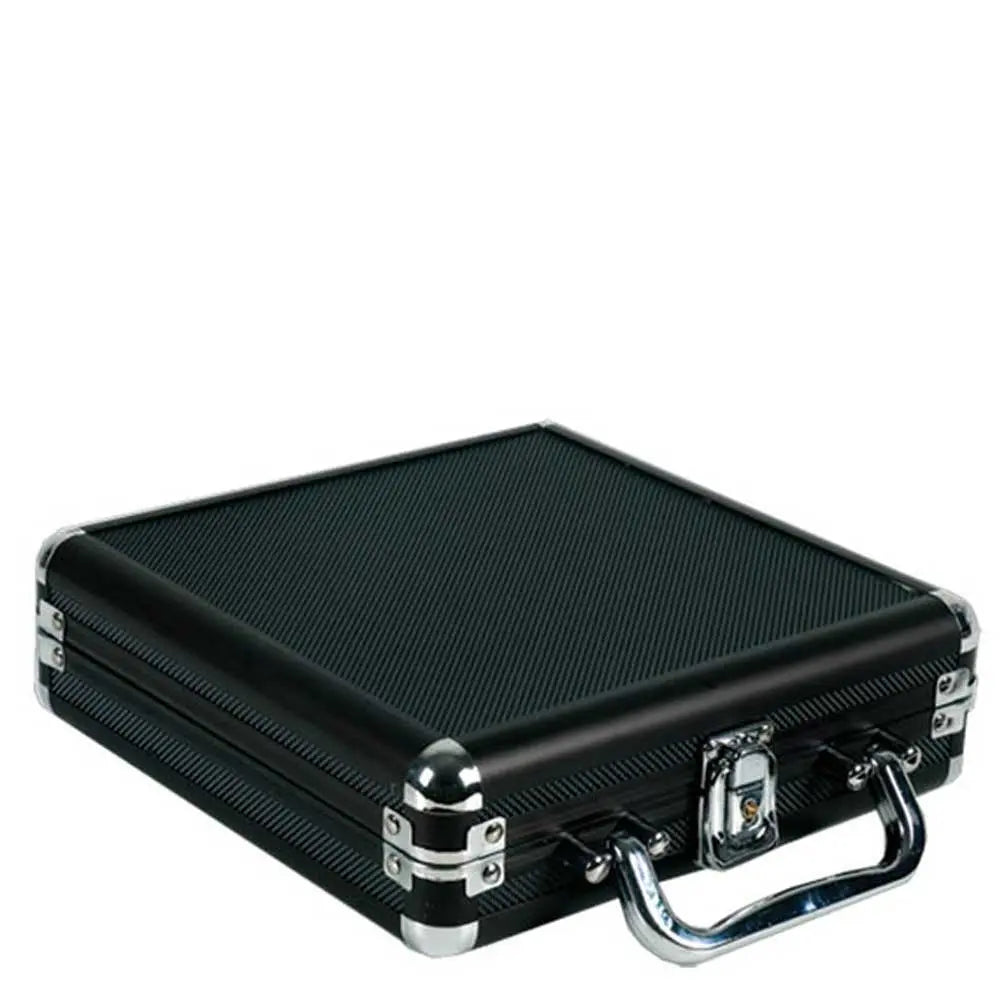 Poker Set in 8 in. x 8 in. BLACK Aluminum Case | 100pc Set G8Central