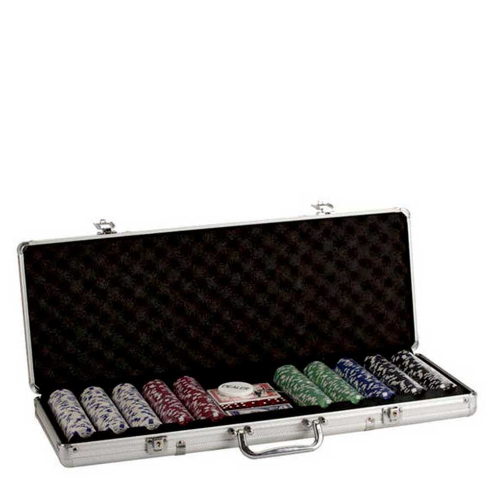 🎲500 Dice-Style 11.5g Poker Chip Set with Aluminum Case – Complete Casino Set