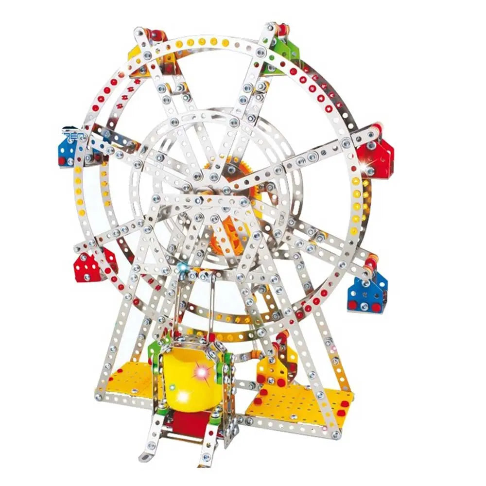 Metal Toy Ferris Wheel Model Building Kit With Lights And Music G8Central