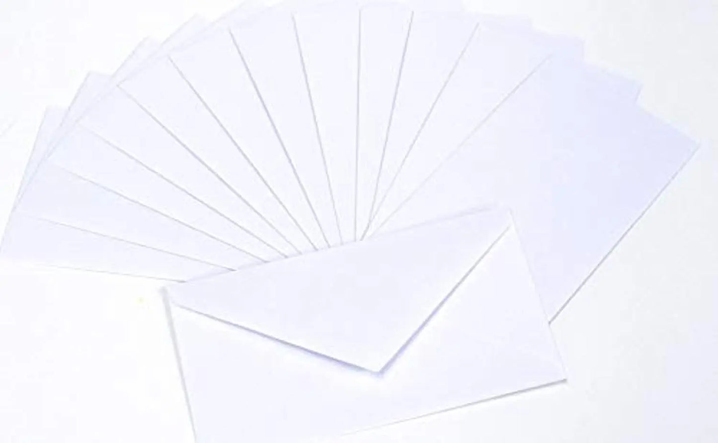 White Envelope Gummed Closure Mailing Envelopes 3 5/8 x 6 1/2, Adhesive Seal (100/Pack), 1-Pack.