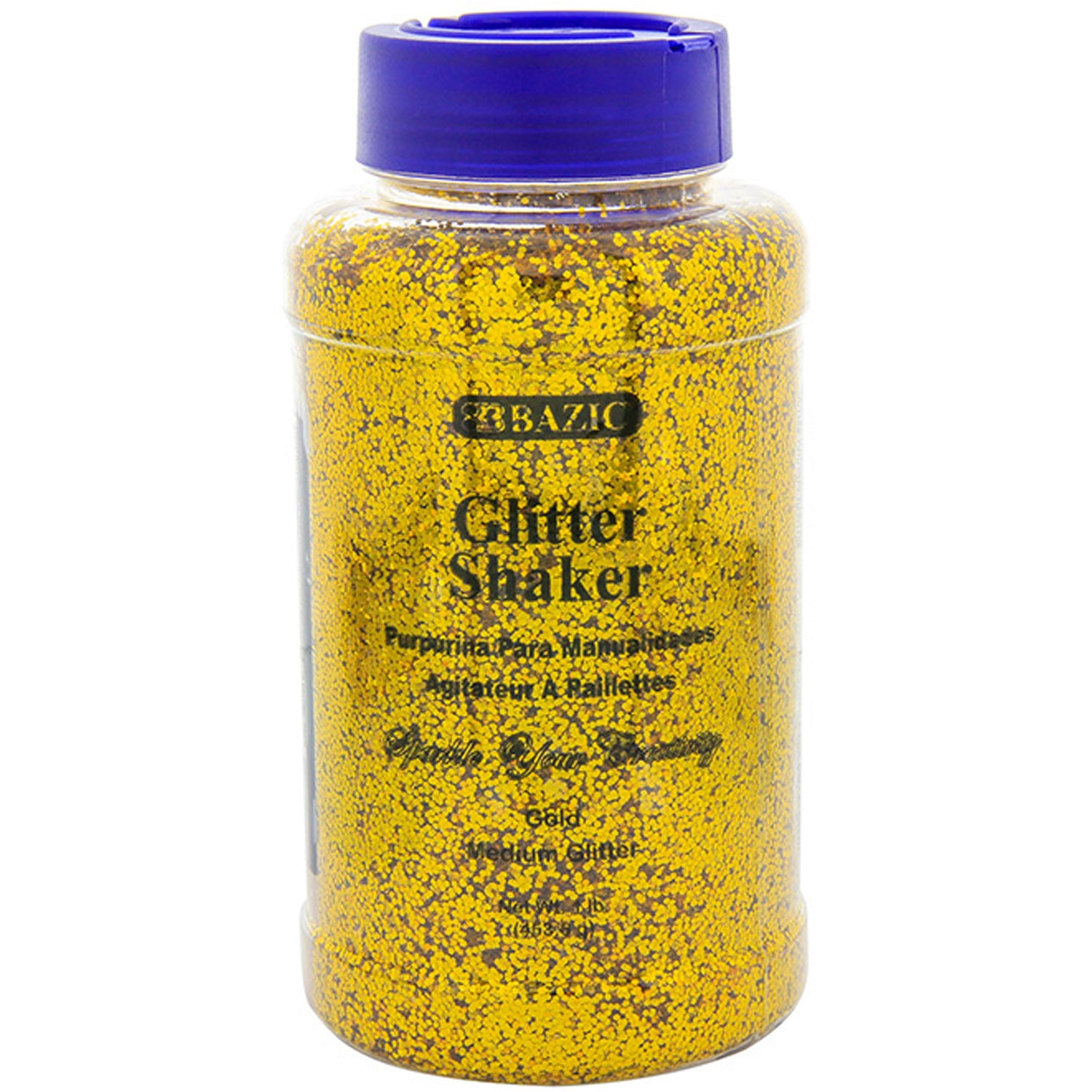 16oz BAZIC Blue Glitter Shaker Bottle 1lb Sparkle Slime Art Crafts Kids  Project