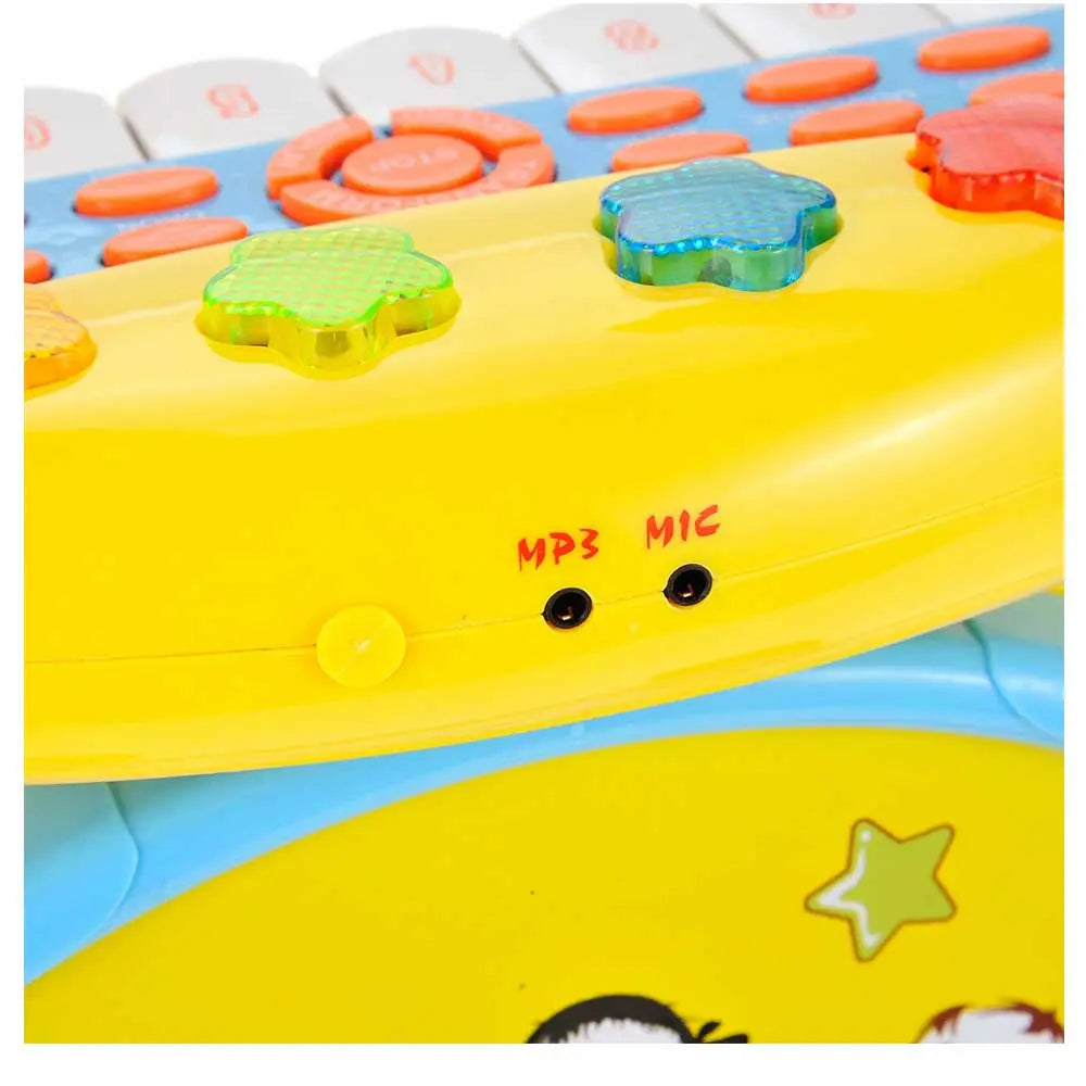 Keyboard & Drum Set with Children’s Musical Instruments | Yellow G8Central