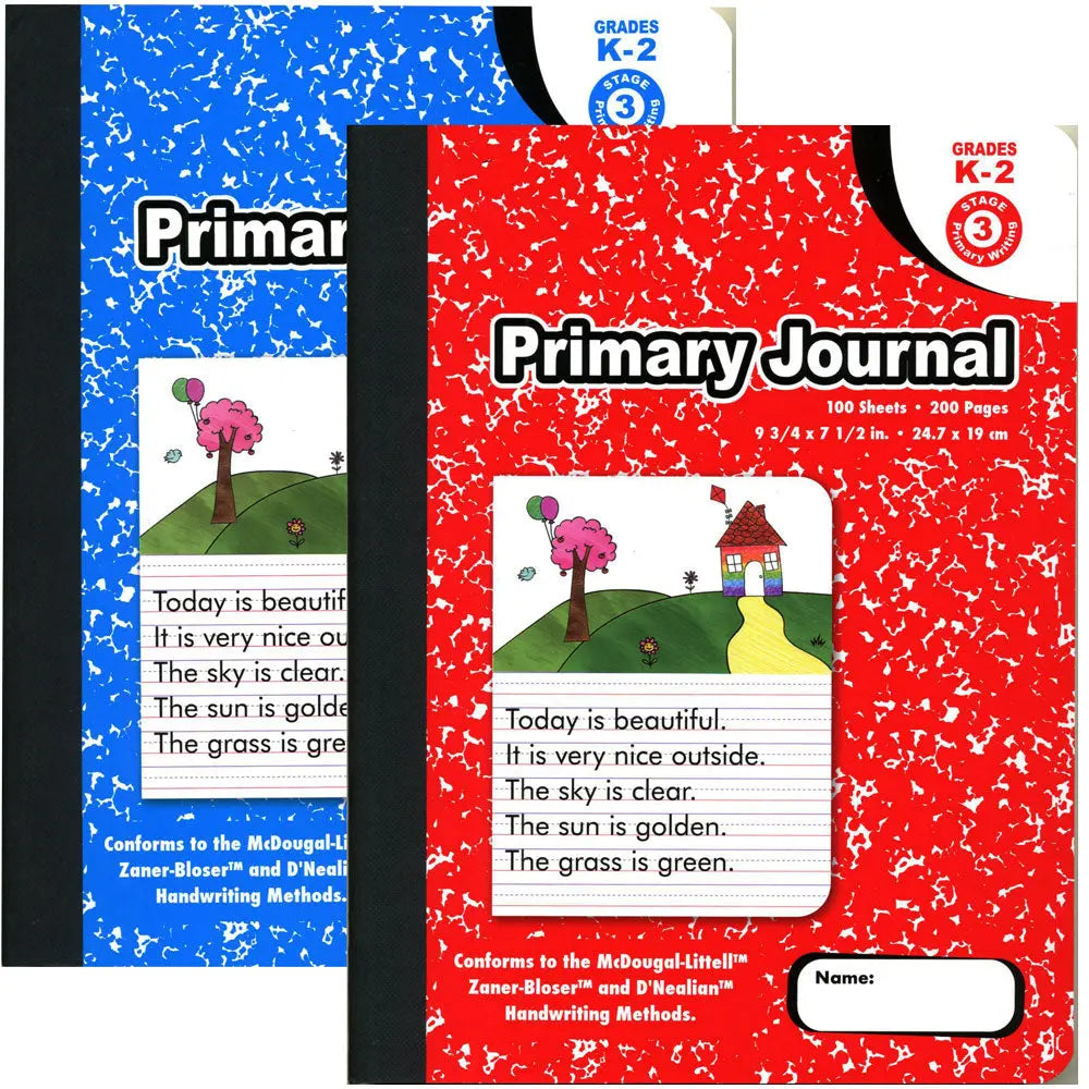 📓 Primary Journal Composition Book ✏️ | 100 Sheets Marble Notebook 🖍️ | Half Page Ruled ✨ | Preschool – Grade 2 Learning & Drawing 📚 | 4‑Pack, 12‑Pack, 24‑Pack 🎒 G8Central