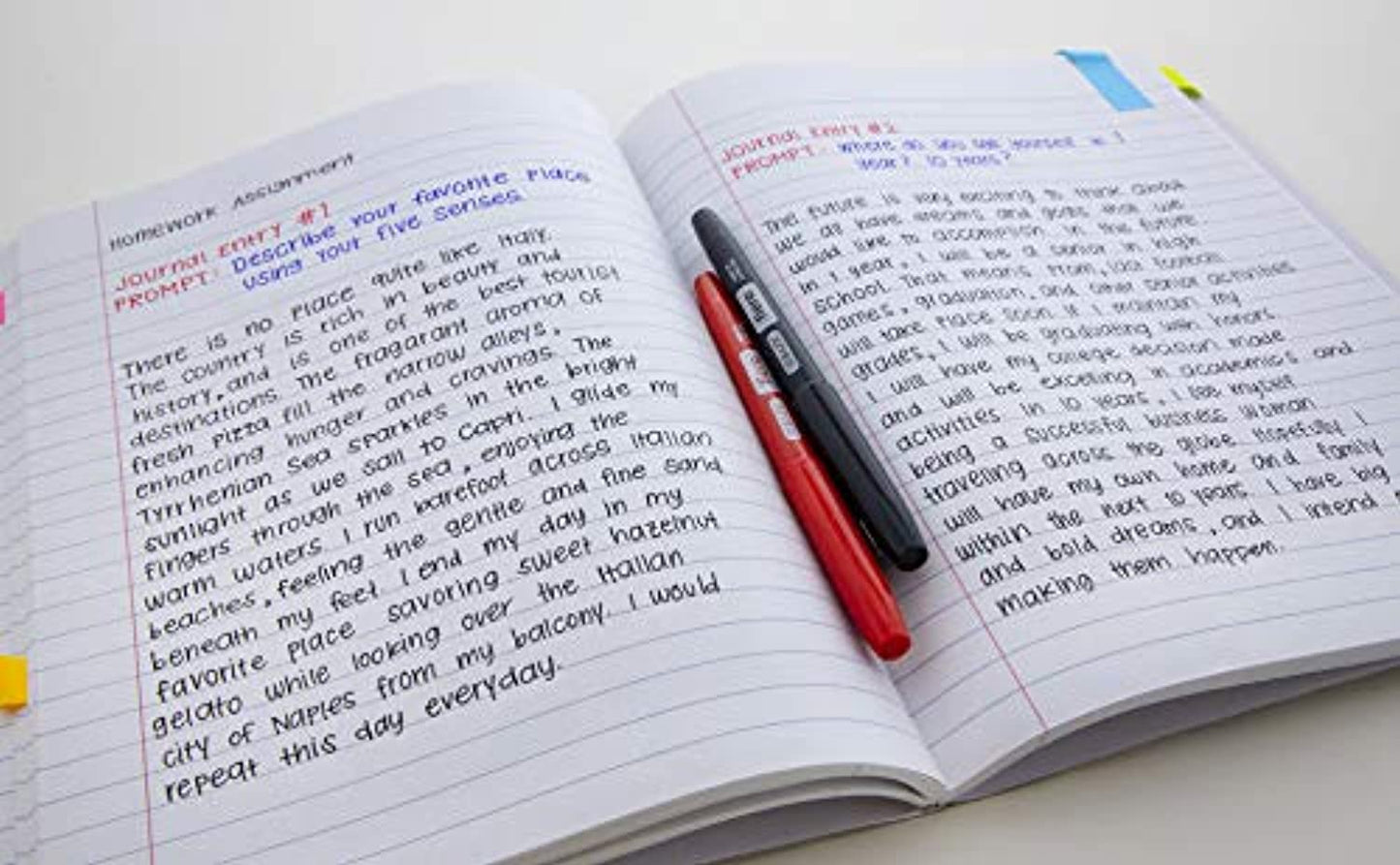 Composition Book Premium W/R 100 Ct. 9 3/4 x 7 1/2 in. | Black Marble Cover | 4-Pack.