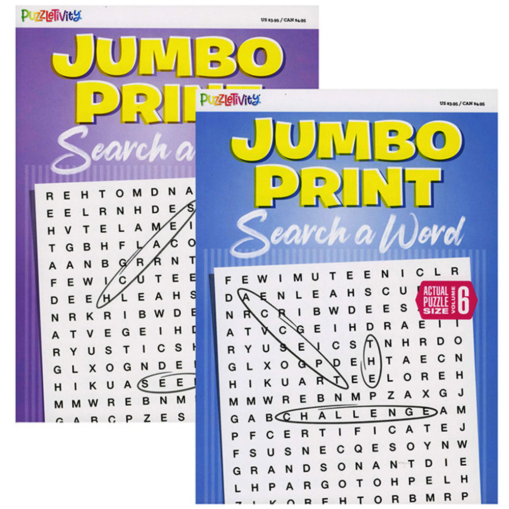 JUMBO PRINT Search a Word | 2-Titles.