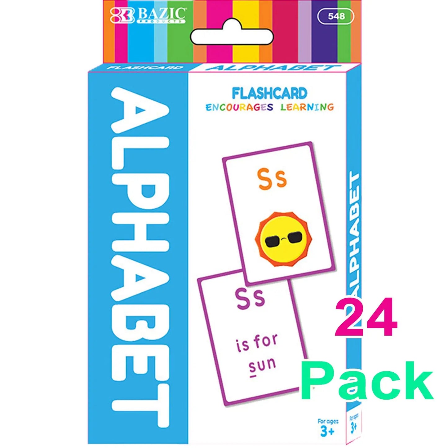 Alphabet Preschool Flash Cards For Kids 3+ (36/Pack) G8Central