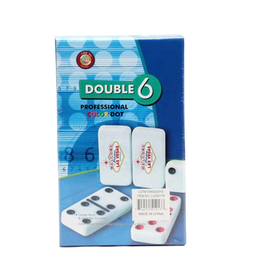 Double 6 Color Dot Professional Size Dominoes "Las Vegas" G8Central