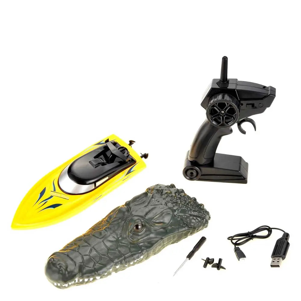 Radio Remote Controlled 2 in 1 Crocodile Speedboat 2.4 GHz G8Central