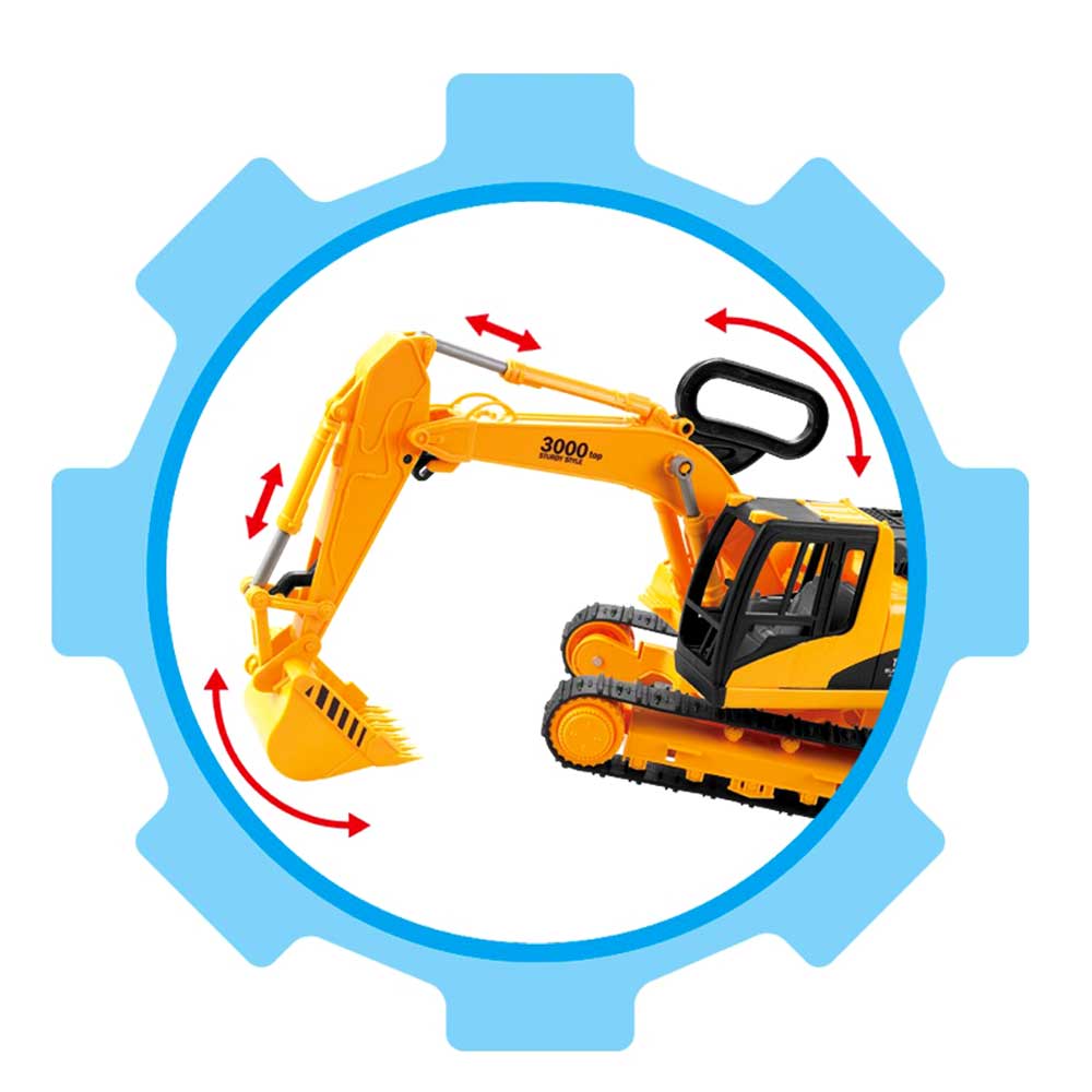 8" Friction Powered Construction Excavator